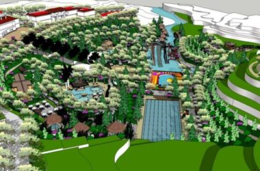 Sketchup景观模型|廊架景观，现代风格-BIM建筑网