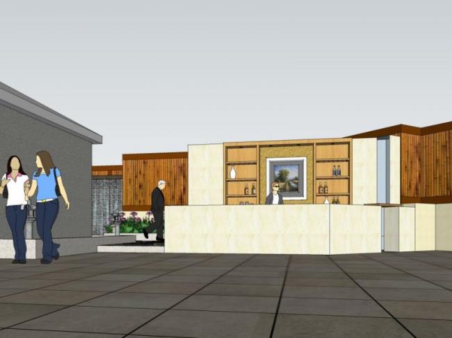 Sketchup景观模型|屋顶花园景观，现代风格