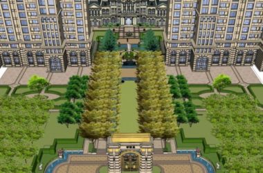 Sketchup景观模型|小区景观，住宅景观，法式风格，古典风格-BIM建筑网