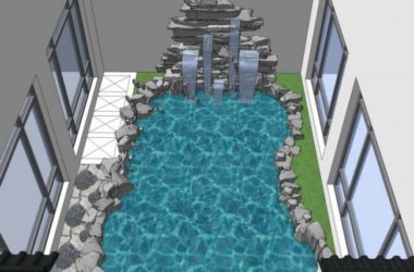 Sketchup景观模型|别墅景观，庭院景观，中式风格-BIM建筑网