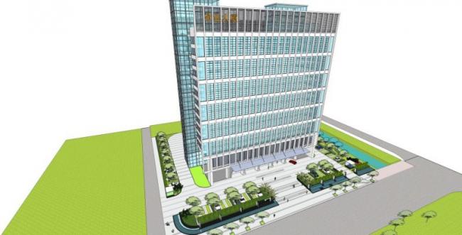 Sketchup景观模型|办公景观，现代风格