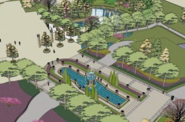 Sketchup景观模型|广场景观，古典风格-BIM建筑网