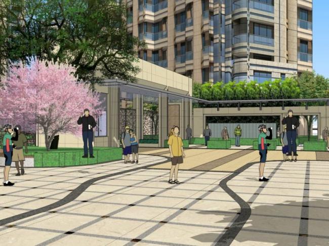 Sketchup景观模型|小区景观，住宅景观，现代风格