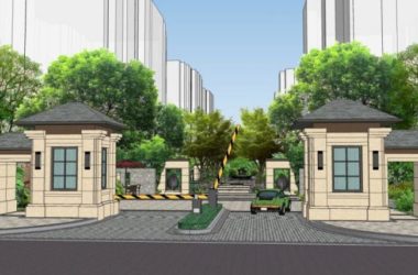 Sketchup景观模型|小区景观，住宅景观，现代风格-BIM建筑网