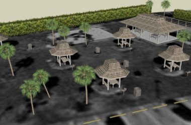 Sketchup景观模型|公园景观，中式风格-BIM建筑网