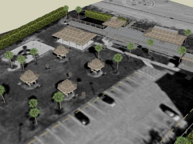 Sketchup景观模型|公园景观，中式风格