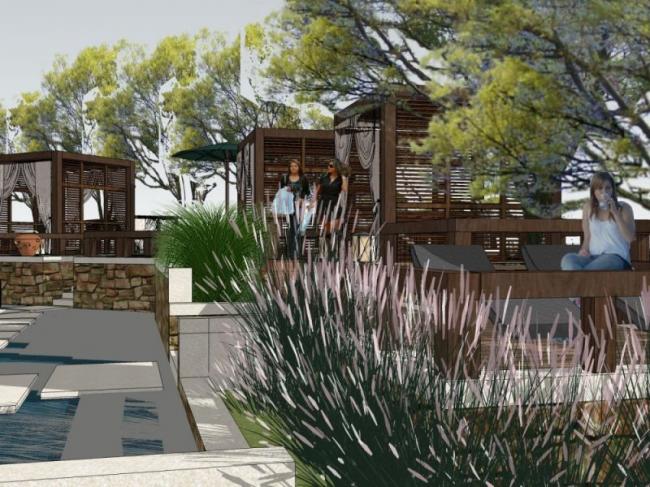 Sketchup景观模型|商业景观，现代风格