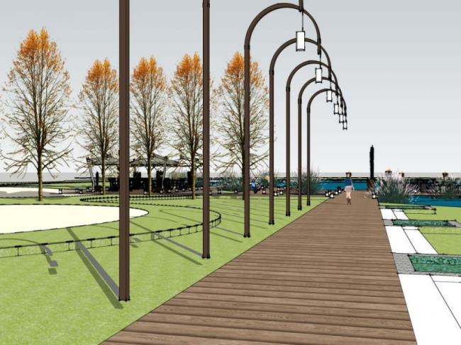 Sketchup景观模型|商业景观，现代风格