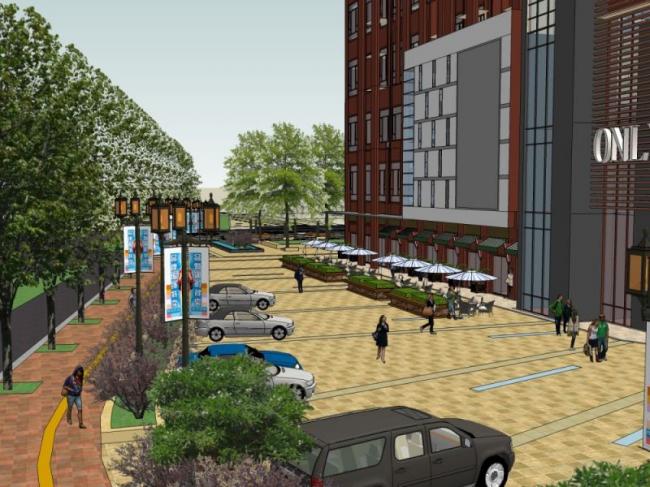 Sketchup景观模型|小区景观，住宅景观，现代风格