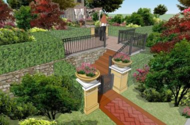 Sketchup景观模型|小区景观，住宅景观，古典风格-BIM建筑网