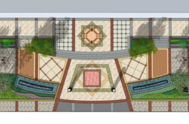 Sketchup景观模型|商业景观，道路景观，现代风格-BIM建筑网