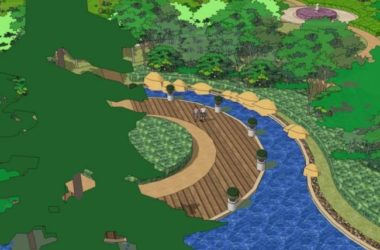 Sketchup景观模型|商业景观，现代风格-BIM建筑网