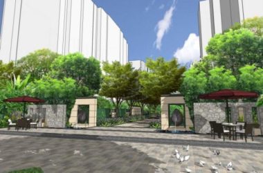 Sketchup景观模型|小区景观，住宅景观，现代中式风格-BIM建筑网