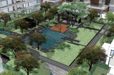 Sketchup景观模型|住宅景观，小区景观，现代风格-BIM建筑网