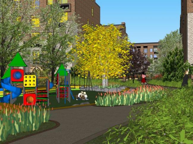 Sketchup景观模型|住宅景观，广场景观，现代风格