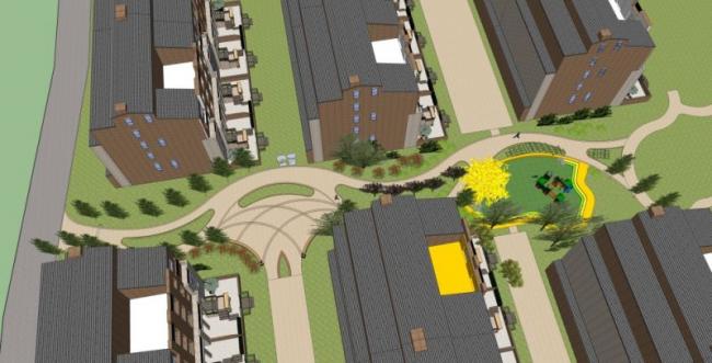 Sketchup景观模型|住宅景观，广场景观，现代风格