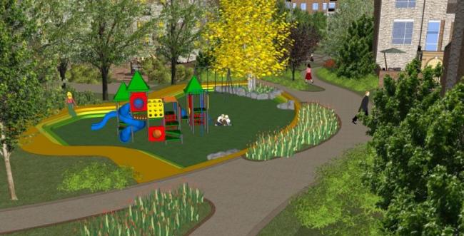 Sketchup景观模型|住宅景观，广场景观，现代风格