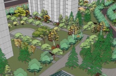 Sketchup景观模型|小区景观，住宅景观，现代风格-BIM建筑网