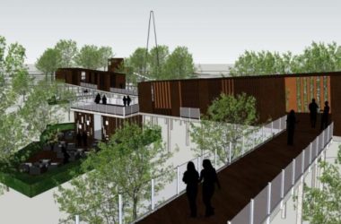 Sketchup景观模型|天桥景观，现代风格-BIM建筑网