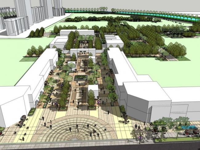 Sketchup景观模型|城市规划景观，住宅景观，现代风格