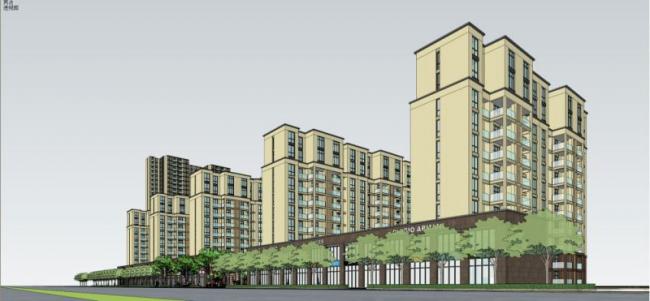 Sketchup景观模型|小区景观，住宅景观，古典风格