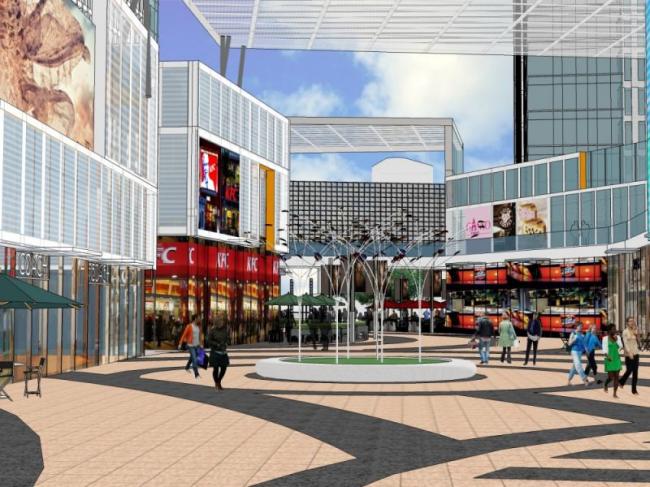 Sketchup景观模型|小区景观，住宅景观，商业景观，现代风格