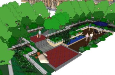 Sketchup景观模型|商业景观，现代风格-BIM建筑网