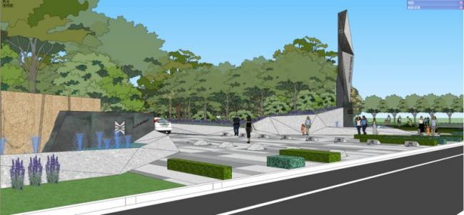 Sketchup景观模型|售楼处景观，住宅景观，现代风格