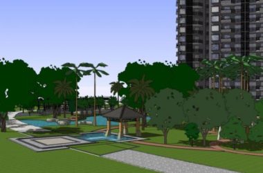 Sketchup景观模型|小区景观，古典风格-BIM建筑网