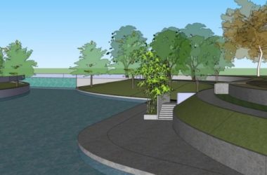 Sketchup景观模型|滨水景观，现代风格-BIM建筑网