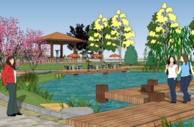 Sketchup景观模型|小区景观，住宅景观，古典风格-BIM建筑网