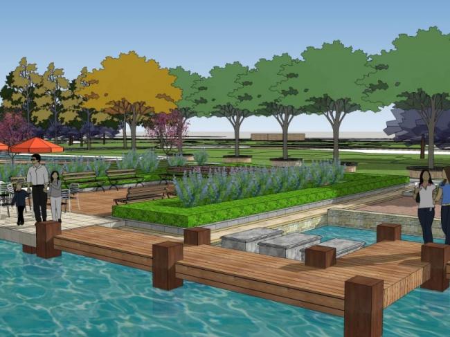 Sketchup景观模型|小区景观，住宅景观，古典风格