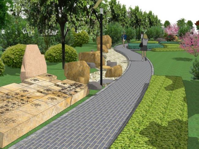 Sketchup景观模型|小区景观，住宅景观，现代风格