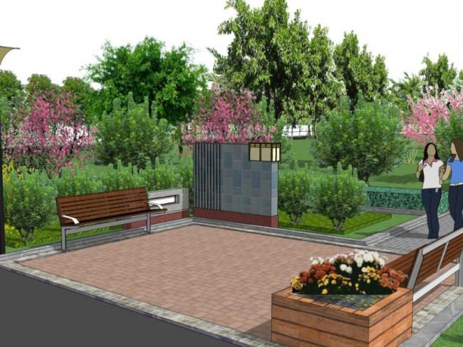 Sketchup景观模型|小区景观，住宅景观，现代风格