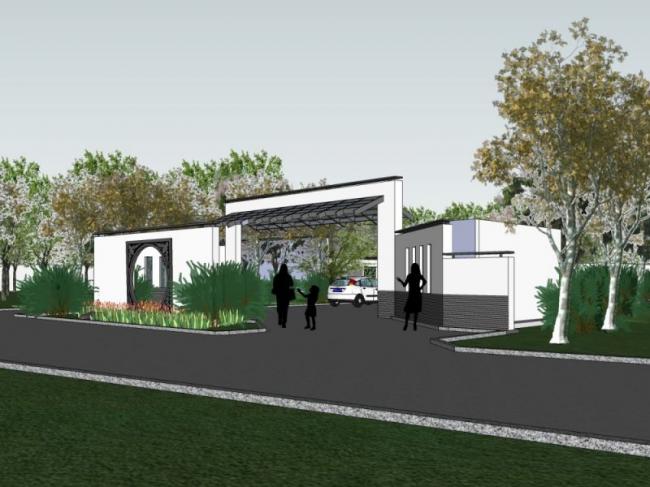 Sketchup景观模型|庭院景观，中式风格