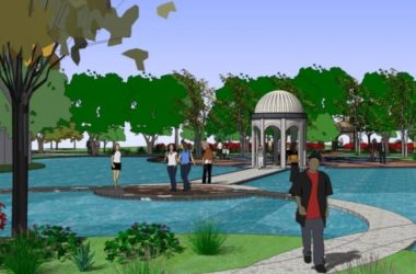 Sketchup景观模型|小区景观，住宅景观，古典风格-BIM建筑网