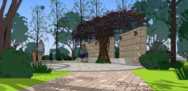 Sketchup景观模型|小区景观，住宅景观，欧式风格，古典风格