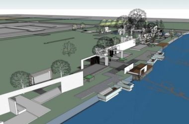 Sketchup景观模型|滨水景观，现代风格-BIM建筑网