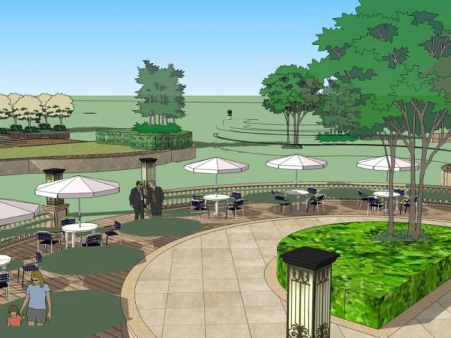 Sketchup景观模型|小区景观，住宅景观，古典风格