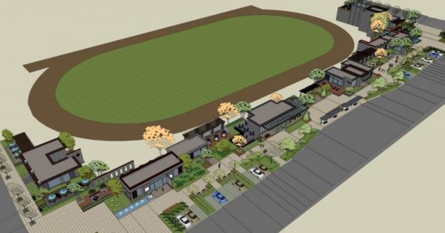 Sketchup景观模型|公园景观，街头景观，现代风格