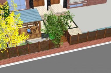 Sketchup景观模型|庭院景观，古典风格-BIM建筑网