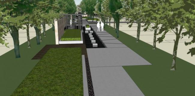 Sketchup景观模型|小区景观，住宅景观，现代风格