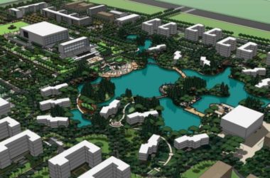 Sketchup景观模型|校园景观，学校景观，现代风格-BIM建筑网