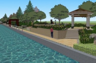 Sketchup景观模型|滨水景观，现代风格-BIM建筑网