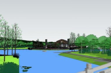 Sketchup景观模型|公园景观，滨水景观，中式风格-BIM建筑网