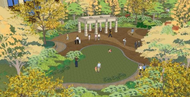 Sketchup景观模型|小区景观，住宅景观，古典风格