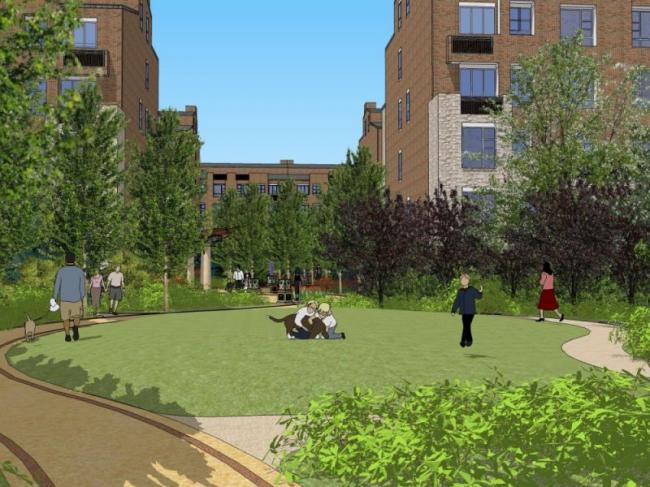 Sketchup景观模型|广场景观，住宅景观，古典风格