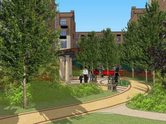 Sketchup景观模型|广场景观，住宅景观，古典风格