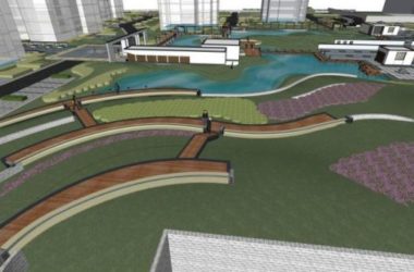 Sketchup景观模型|小区景观，住宅景观，现代中式风格-BIM建筑网