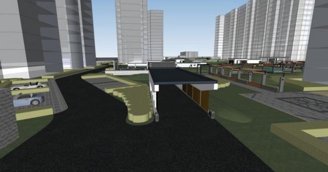 Sketchup景观模型|小区景观，住宅景观，现代中式风格